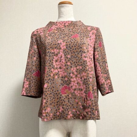 渋い色使いとお花柄のハーモニーが素敵 詩仙堂のカットソーを買取しました