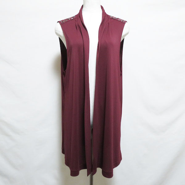 えんじ色がとにかく綺麗 レリアンのジレを買取しました