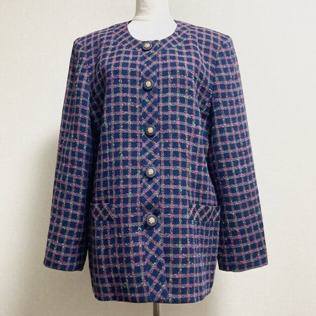 しなやかチェックにうっとり レリアンのジャケットを買取しました