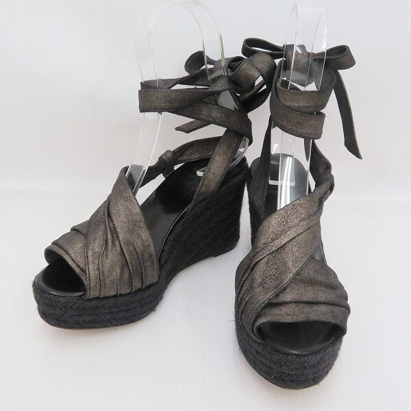 ウェッジソールで歩きやすい エルメスのサンダルを買取しました