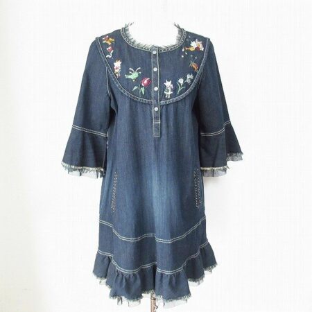 【アルベロベロ】デニムと刺繍が可愛いワンピースを買取しました