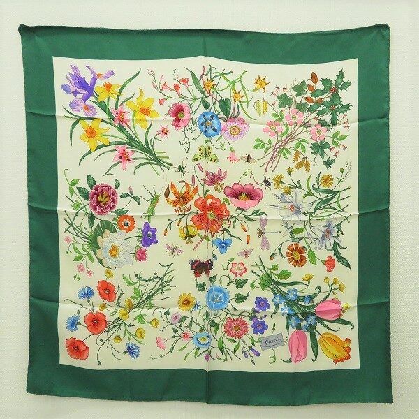 自然の恵みを感じられる グッチのスカーフを買取しました