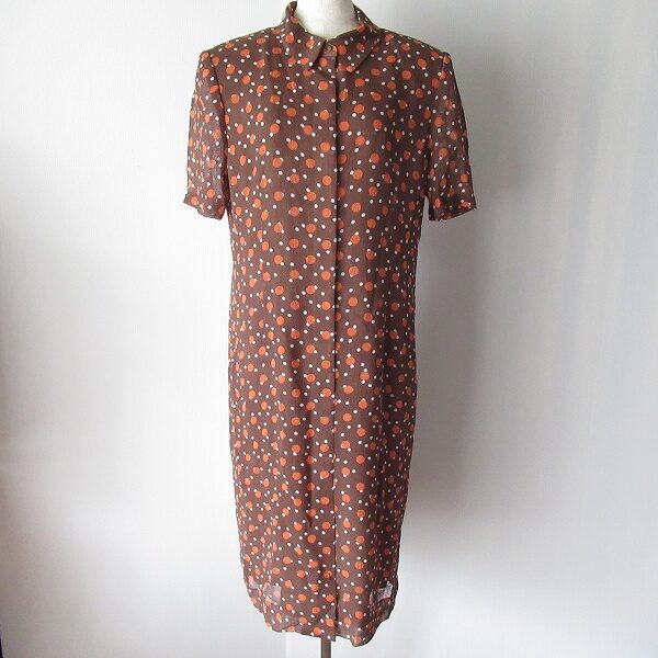 茶色とドットの組み合わせがレア レリアンのワンピースを買取しました