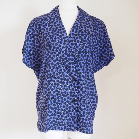 紫と黒の柄がポップでおしゃれ 伊太利屋のシャツを買取しました