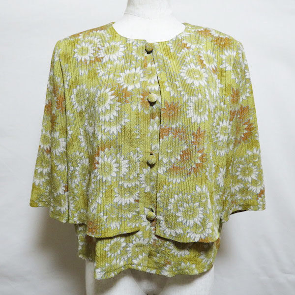 爽やかな花柄に見入る 詩仙堂のカーディガンを買取しました!