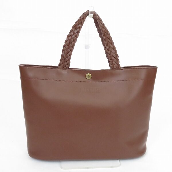 ピンクハウスのシンプルなブラウン・ハンドバッグを買取させて頂きました