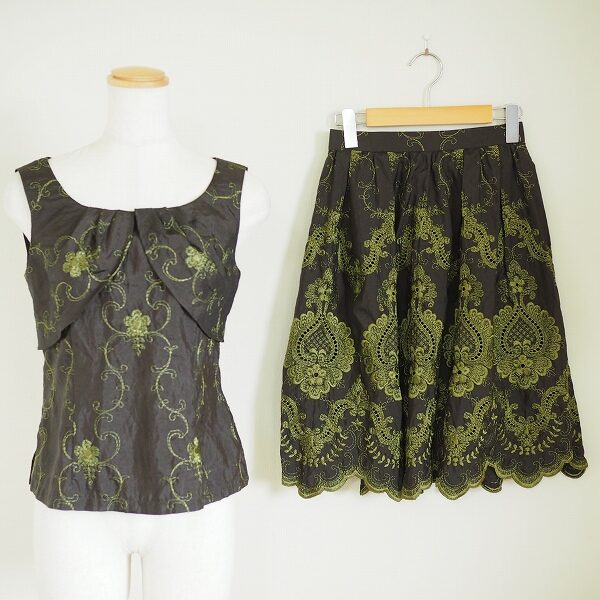 異国風の刺繍が味わい深い ミスアシダのセットアップを買取しました