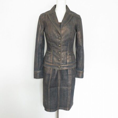 ゴールド×デニムの異色の組み合わせ ミスアシダのセットアップを買取しました