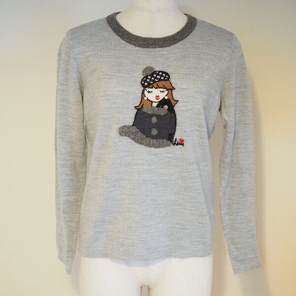 マダムなキャラクターが可愛い キャラオクルスのニットを買取しました