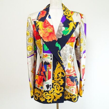 トランプ柄が楽しい レオナールのジャケットを買取しました