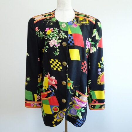 シルク混と花柄で優越感に浸れる レオナールのジャケットを買取しました