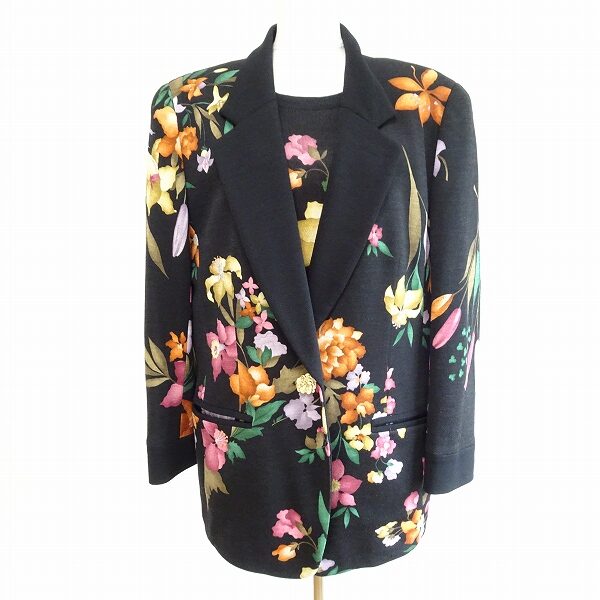 カラフルなお花に胸キュン レオナールのアンサンブルを買取しました