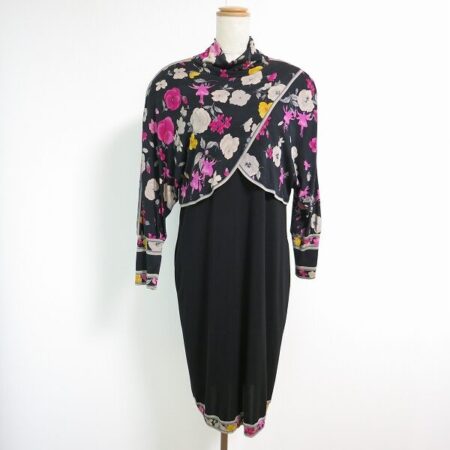 切り替え式花柄ワンピースで美しさも強化 レオナールのワンピースを買取しました