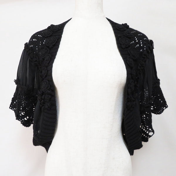 黒のニットボレロを買取しました!ブランドはピンクハウスです