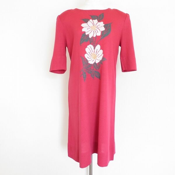 ピンクとお花の組み合わせが可愛い！斉藤都世子のワンピースを買取しました