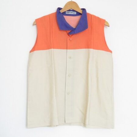 オレンジ×ベージュのバランスが最高 イッセイミヤケのノースリーブを買取しました