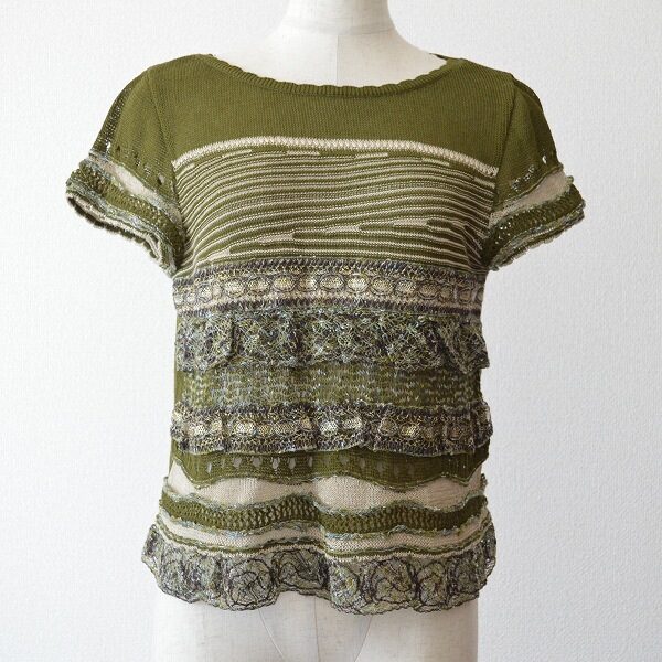 鮮やかなグリーンが決めて コーザノストラのカットソーを買取しました