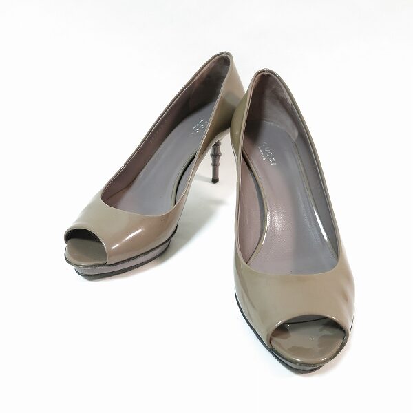 艶やかさが眩しい グッチのパンプスを買取しました!