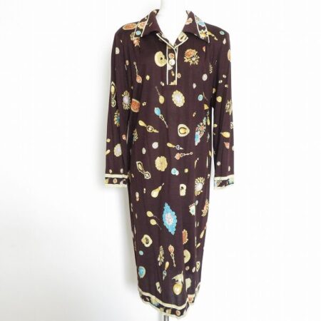 レオナールのビジュー柄ワンピースを買取させていただきました