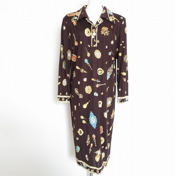 レオナールのビジュー柄ワンピースを買取させていただきました