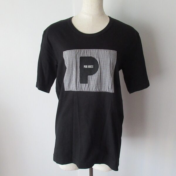 ピンクハウスのTシャツを買取しました!黒×チェックのバランスがいい