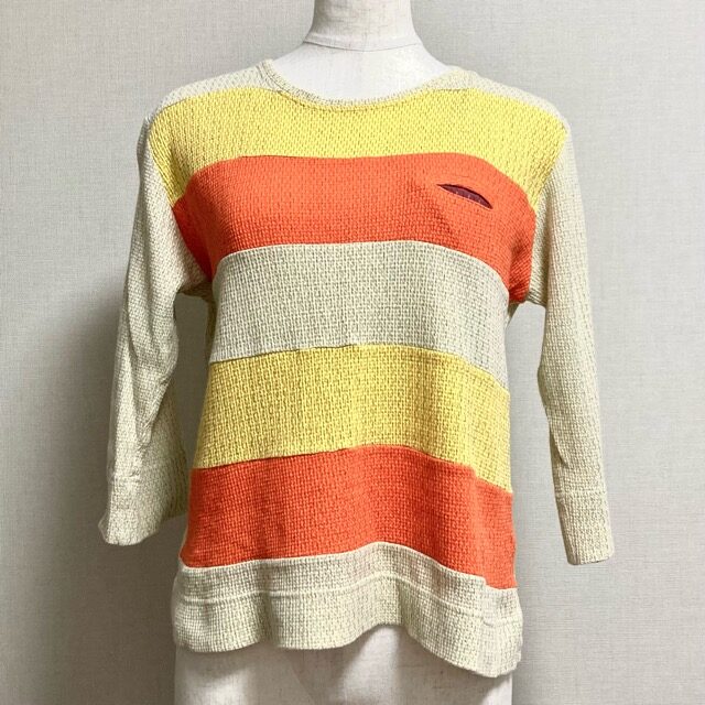 インパクトあるボーダーが綺麗 ギエモンのカットソーを買取しました