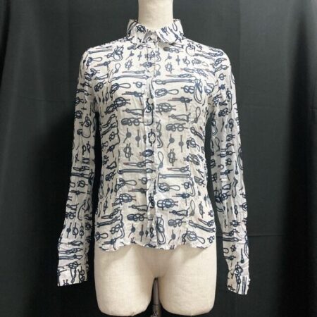 不思議でさわやかな柄が魅力的 バーバリーのシャツを買取しました