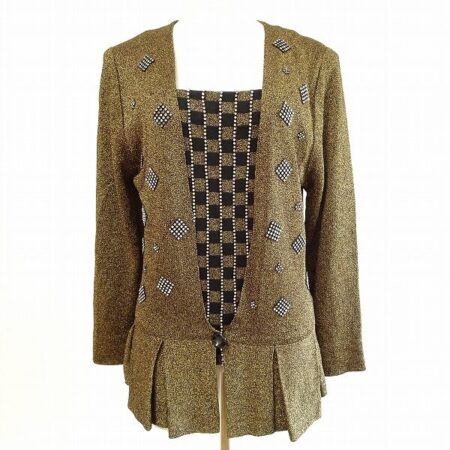 ブロックチェックに心惹かれる 斉藤都世子のニットを買取しました