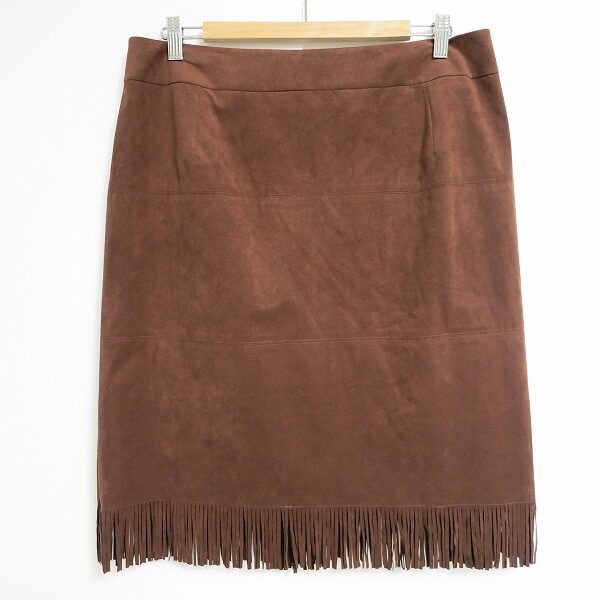 ローズティアラのフリンジ付きスエード調スカートを買取しました