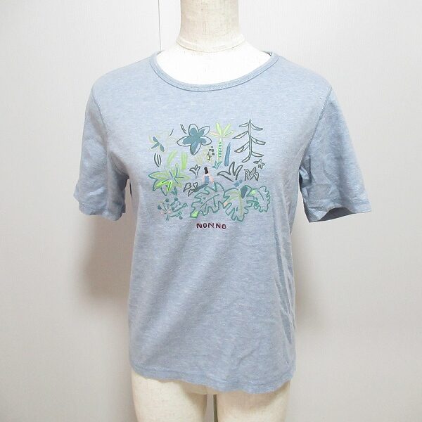 マドモアゼルノンノン 水色の半袖シャツを買取しました