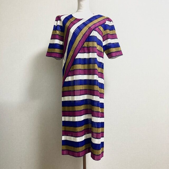斉藤都世子のワンピースを買取しました！カジュアルなボーダーでおしゃれを