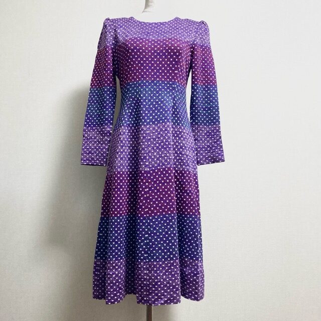 紫の可愛さにやられる 斉藤都世子のワンピースを買取しました