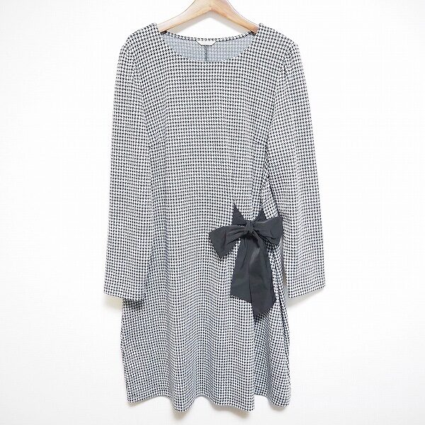 千鳥格子×リボンでシック可愛いを作る ローズティアラのワンピースを買取しました