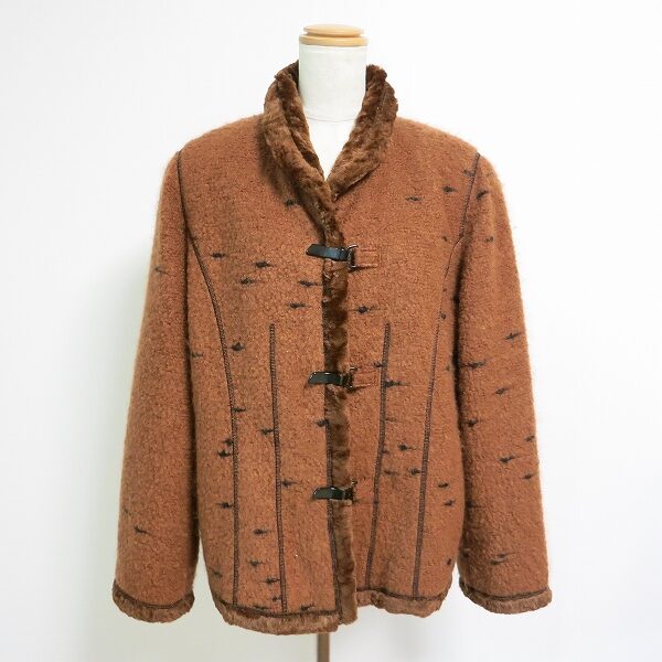 茶×モヘヤでカッコよく アルバロッサのコートを買取しました