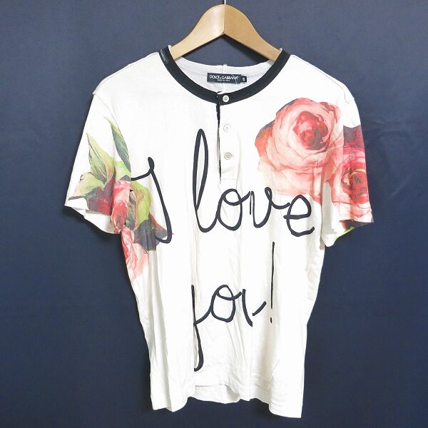 優雅な花柄がポイント ドルチェ＆ガッバーナのTシャツを買取しました！メンズ