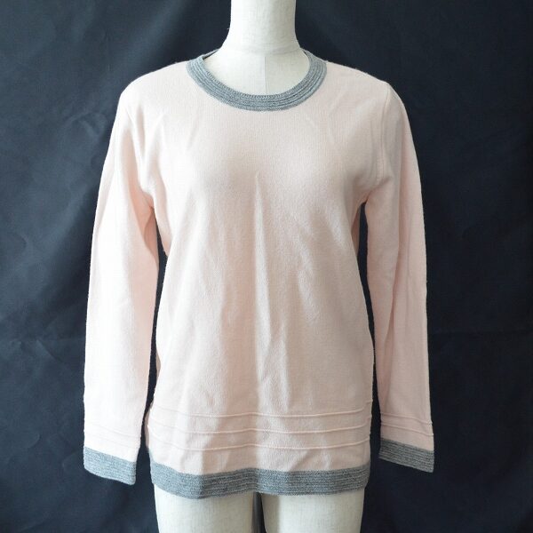 ピンクとグレーの間違いないコラボ レリアンのニットを買取しました