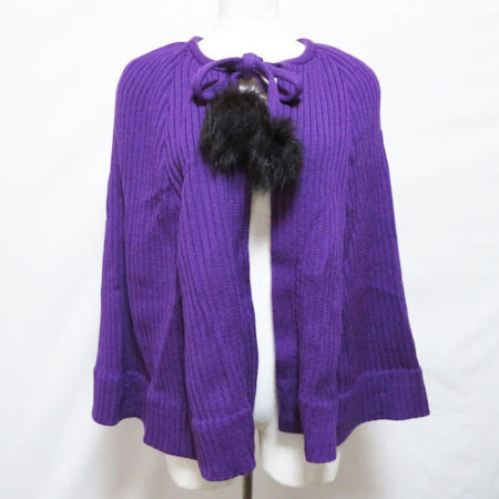 大胆紫で気持ちも明るく！斉藤都世子のポンチョを買取しました