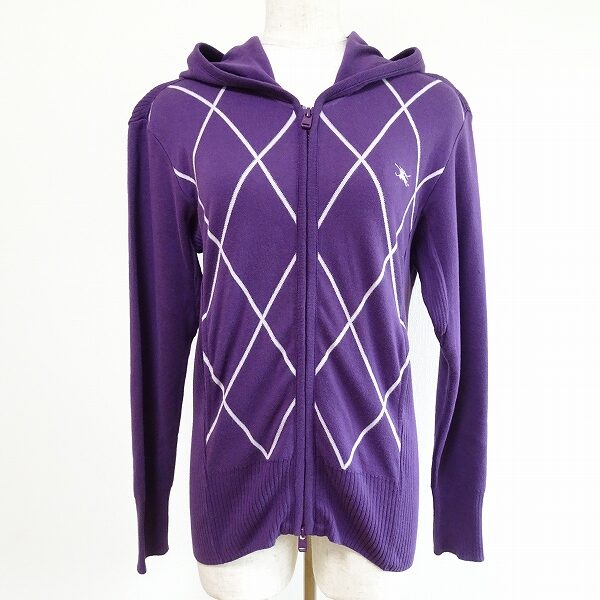 バーバリーゴルフの紫系パーカーを出張買取ご利用のお客様より買取しました