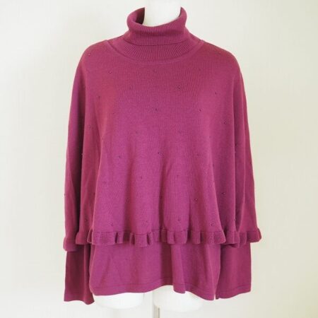 えんじカラーにうっとり レリアンのアンサンブルを買取しました