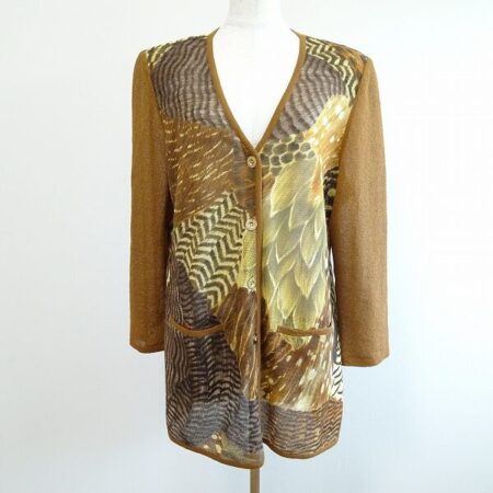 アニマル柄と金ボタンが豪華すぎる｜レオナールのカーディガンを買取しました