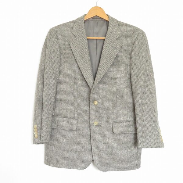 バーバリー アンゴラ混 グレーカラーが落ち着くジャケットを買取しました