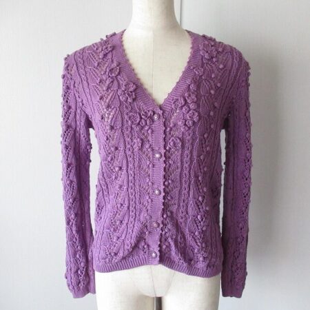 綺麗な色合いに心惹かれる ピンクハウスのかぎ編みカーディガンを買取しました