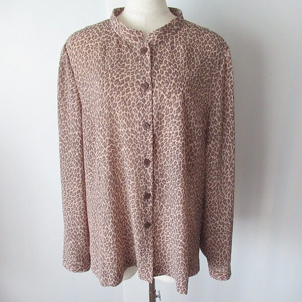 レリアンのヒョウ柄シフォンシャツを出張買取ご利用のお客様より買取しました