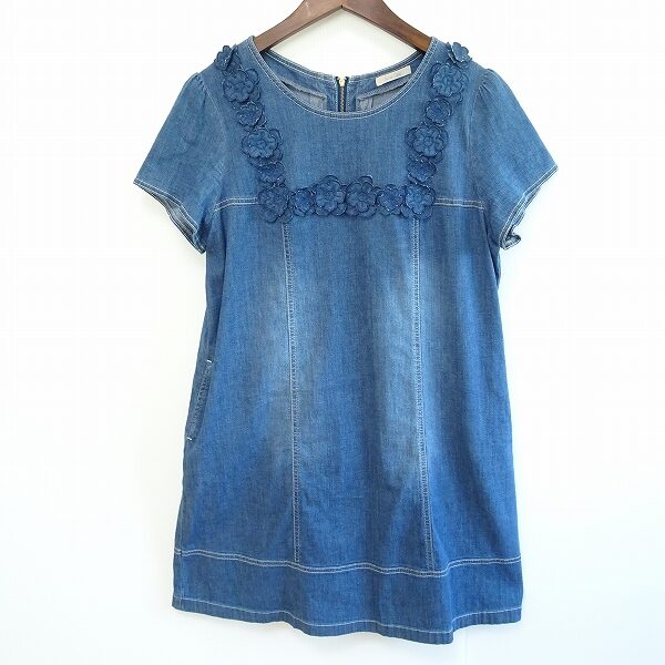 デニムのなかにも居座る可愛らしさ|ローズティアラのワンピースを買取しました