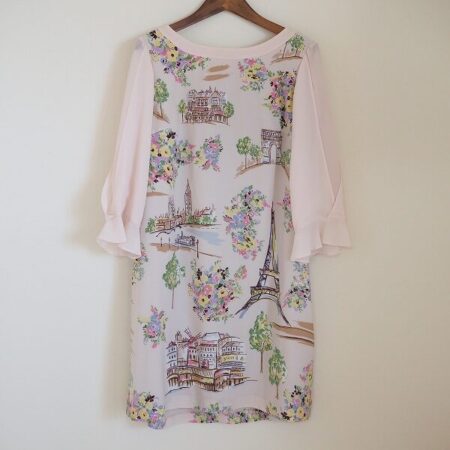 エッフェル塔が可愛く彩られる ローズティアラのワンピースを買取しました