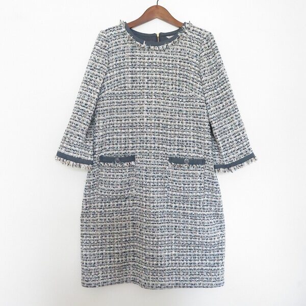 ツイード×ワンピースが色っぽい ローズティアラのワンピースを買取しました