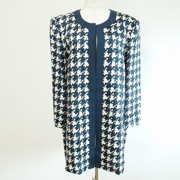 大きめ千鳥格子がアクセントに レリアンのジャケットを買取しました