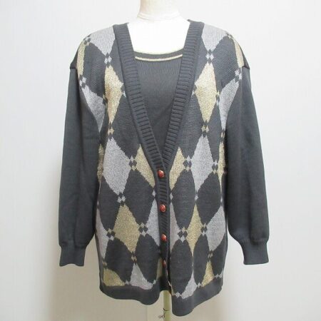 レリアンのダイヤ柄アンサンブルを出張買取ご利用のお客様より買取しました