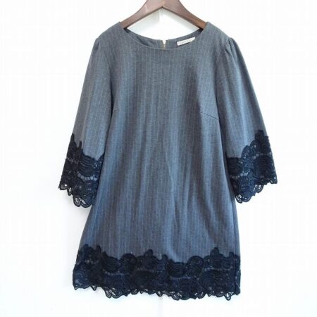 【ローズティアラ】グレーとレース使いが素敵なワンピースを買取しました