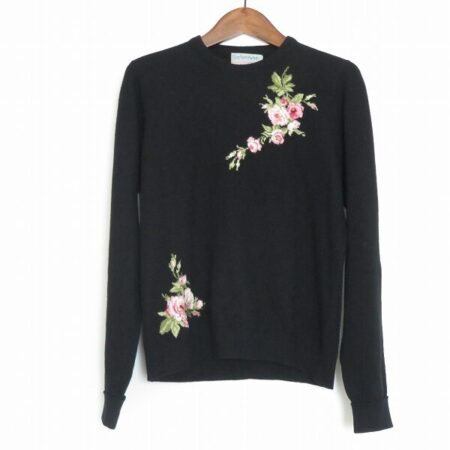 バラ刺繍の優雅さにきゅん｜バランタインのニットを買取しました